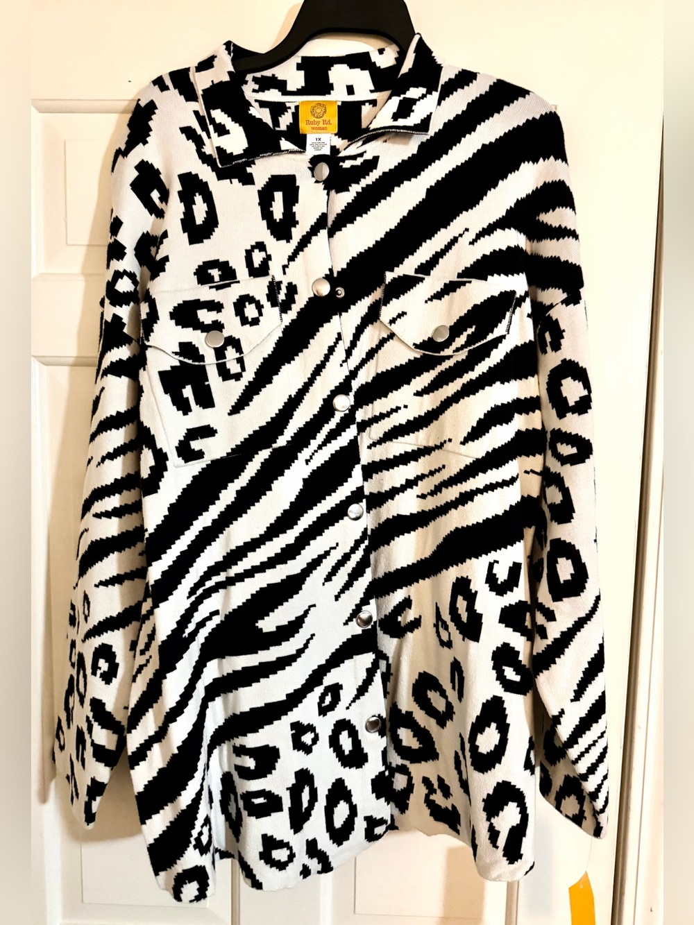 Ruby Rd. Snap Front Shacket - NWT!